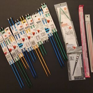 Bates, Boyl, Diana Vintage?, Knitting Needle Collection -15 Pairs, New In Pkg